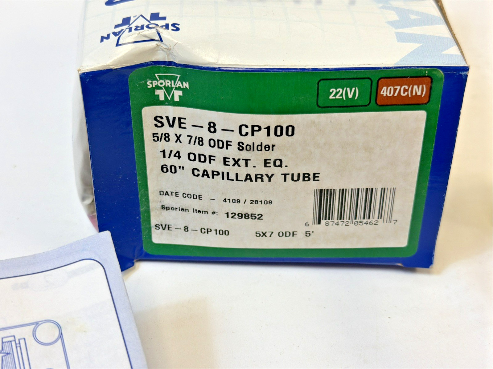 Sporlan SVE-8-CP100 Expansion Valve 5/8″X7/8″ ODF SOLDER *US SELLER* NEW