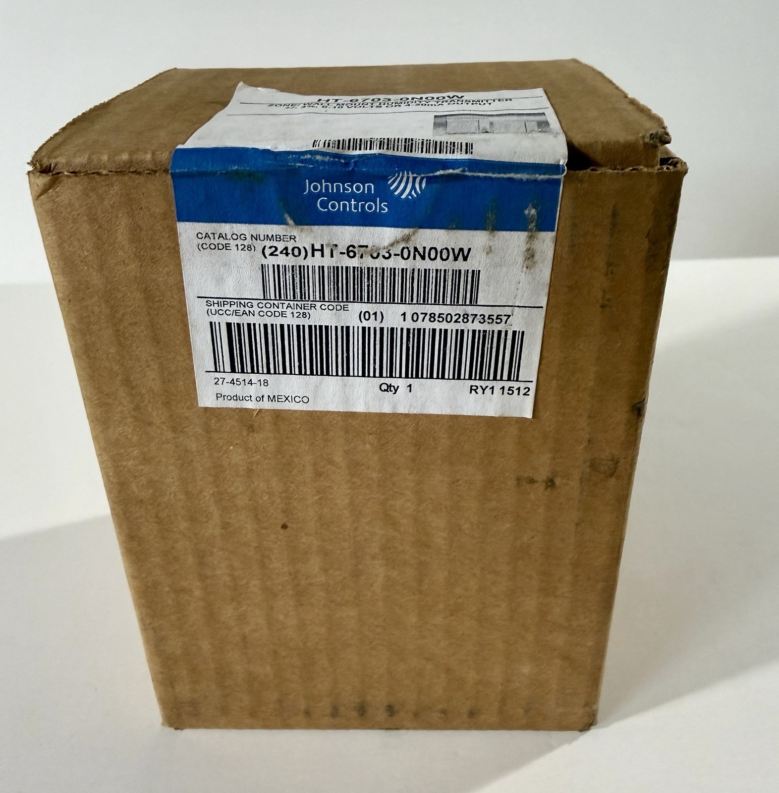 Johnson Controls HT-6703-0N00W Zone/Wall Mount Humidity Transmitter – Brand New