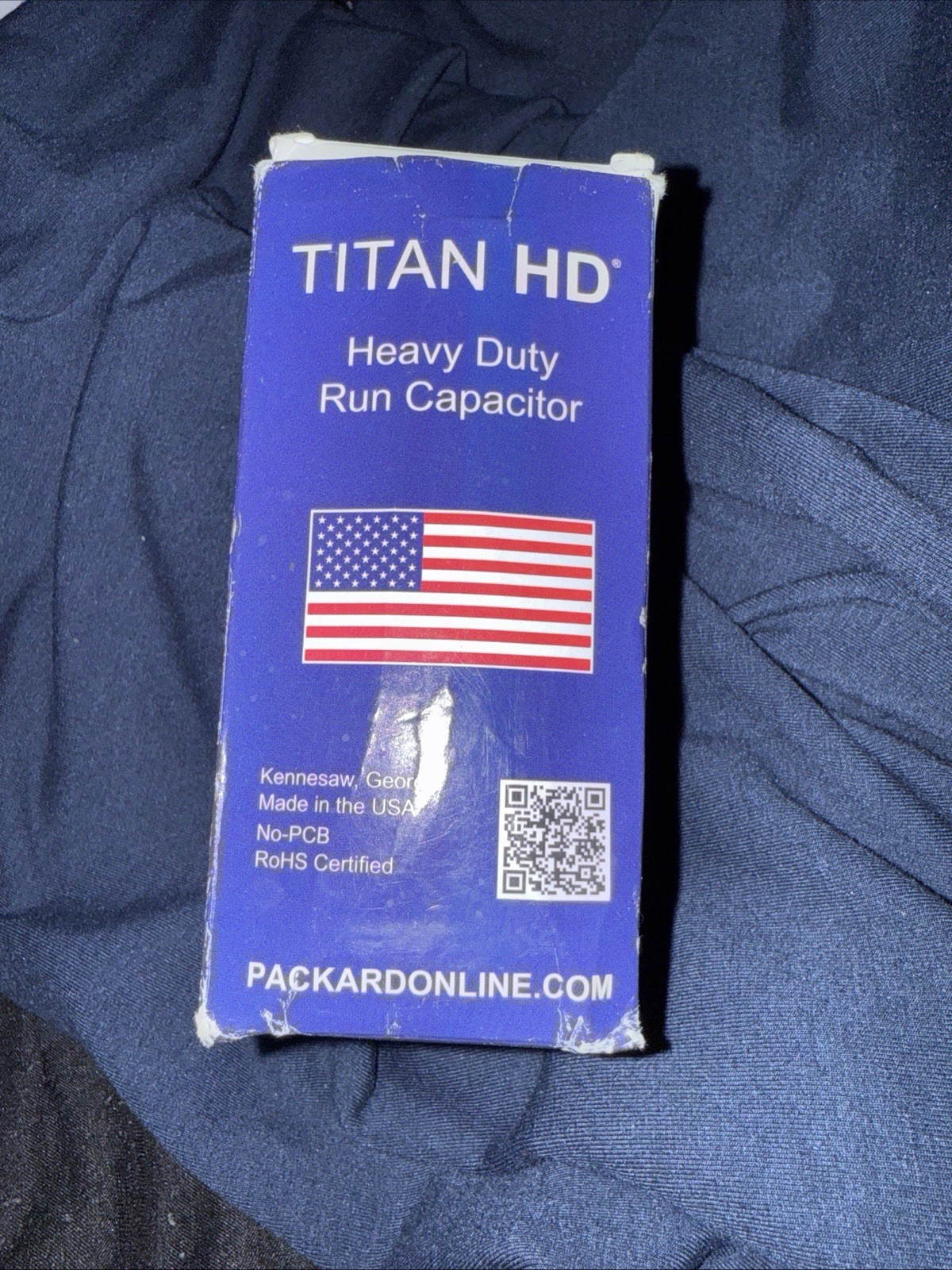TITAN Heavy Duty Motor Dual Run Capacitor PRCFD455A 440/370V AC, 45/5 mfd NEW