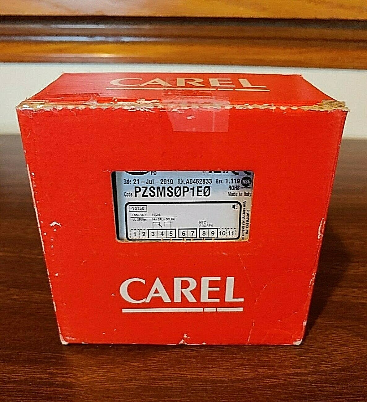 REFRIGERATION CONTROLLER-CAREL # PZSMSOPIEO w. LED DISPLAY w/o sensor wires-NEW