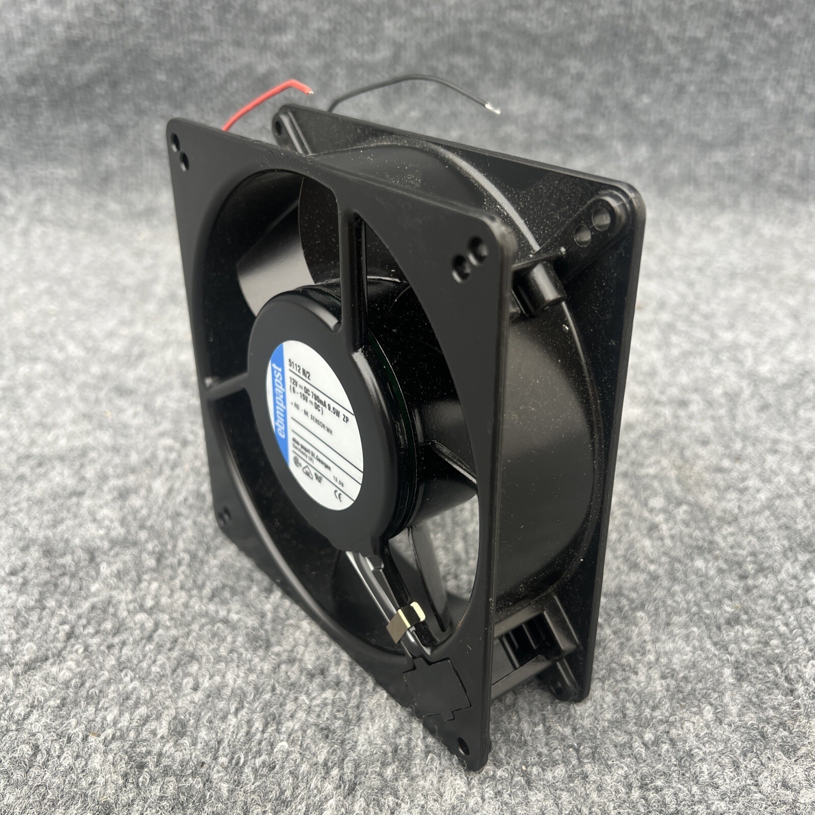 Ebm-papst 5112 N/2 DC Fan 12V 135x135x38mm 153CFM 48dBA 9.5W 2900RPM