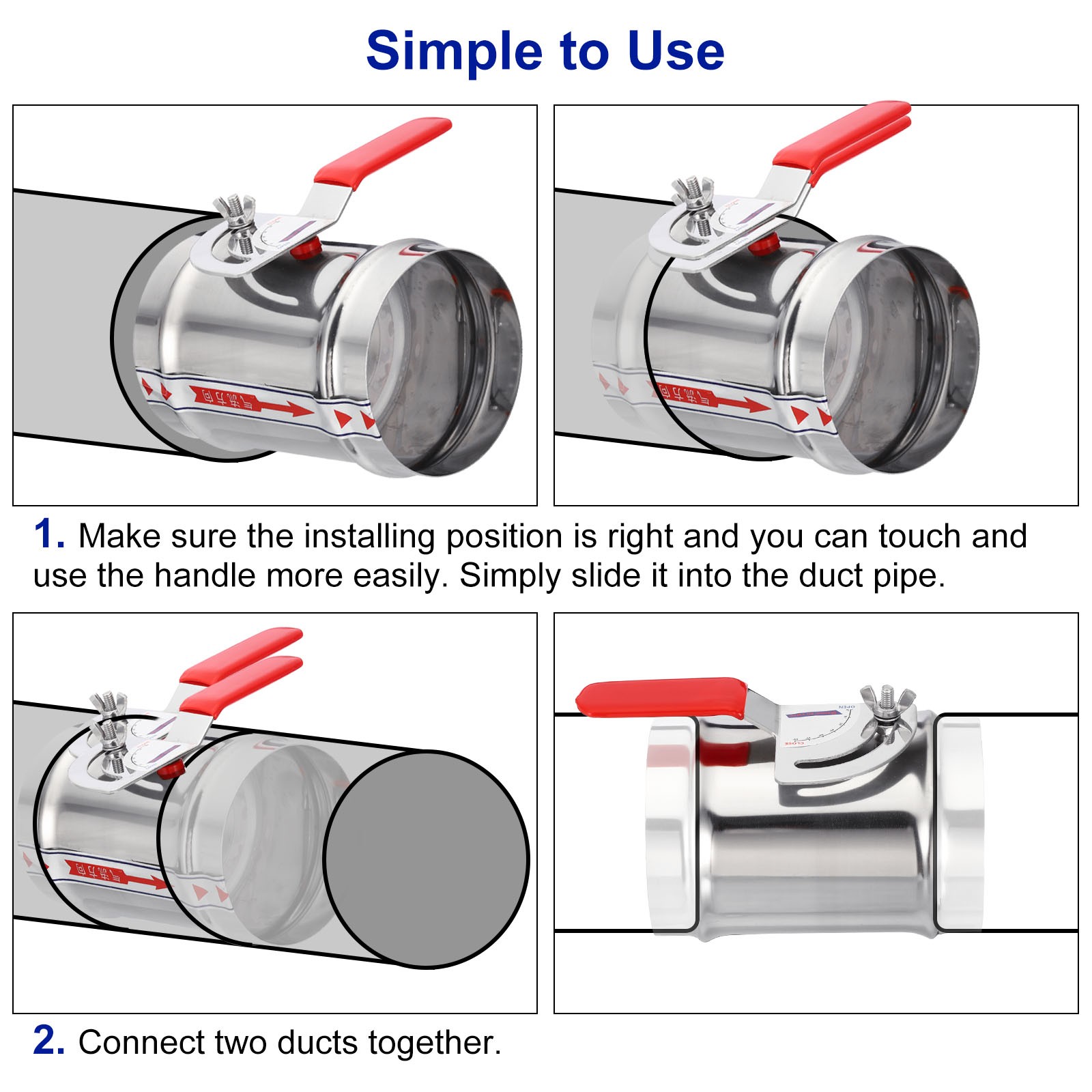 6 Inch Duct Manual Volume Backdraft Damper