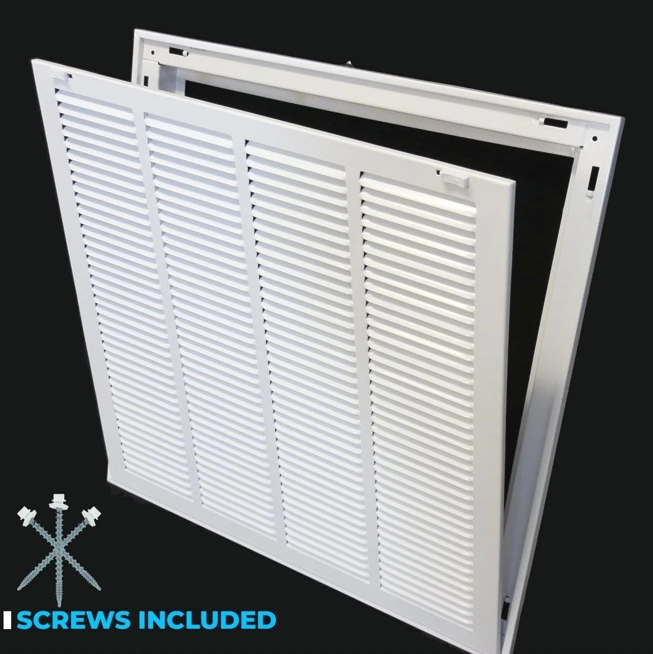 26″x26″ Steel Return Air Filter Grille/Vent Cover for 1″ Filter~Removable Frame