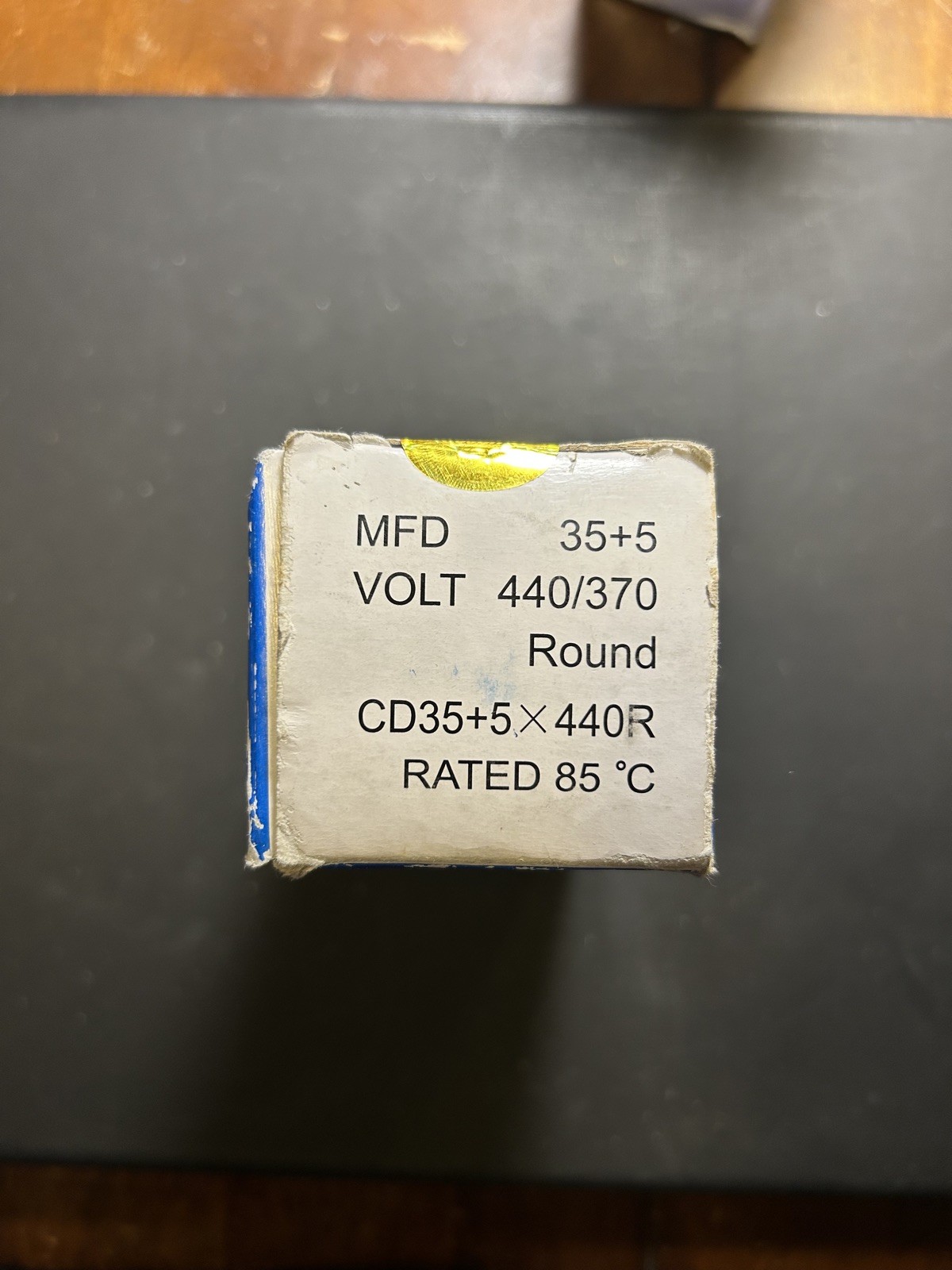Air Conditioning HVAC Round Dual Motor Run Capacitor 35 + 5 MFD 440 Volt **NEW**