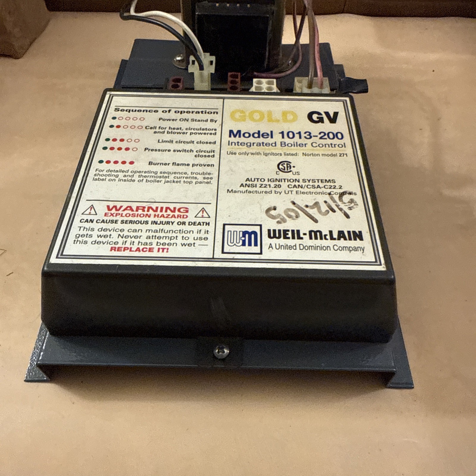 Weil McLain 1013-200 Gold GV Integrated Boiler Control Board 511-330-088 Tested