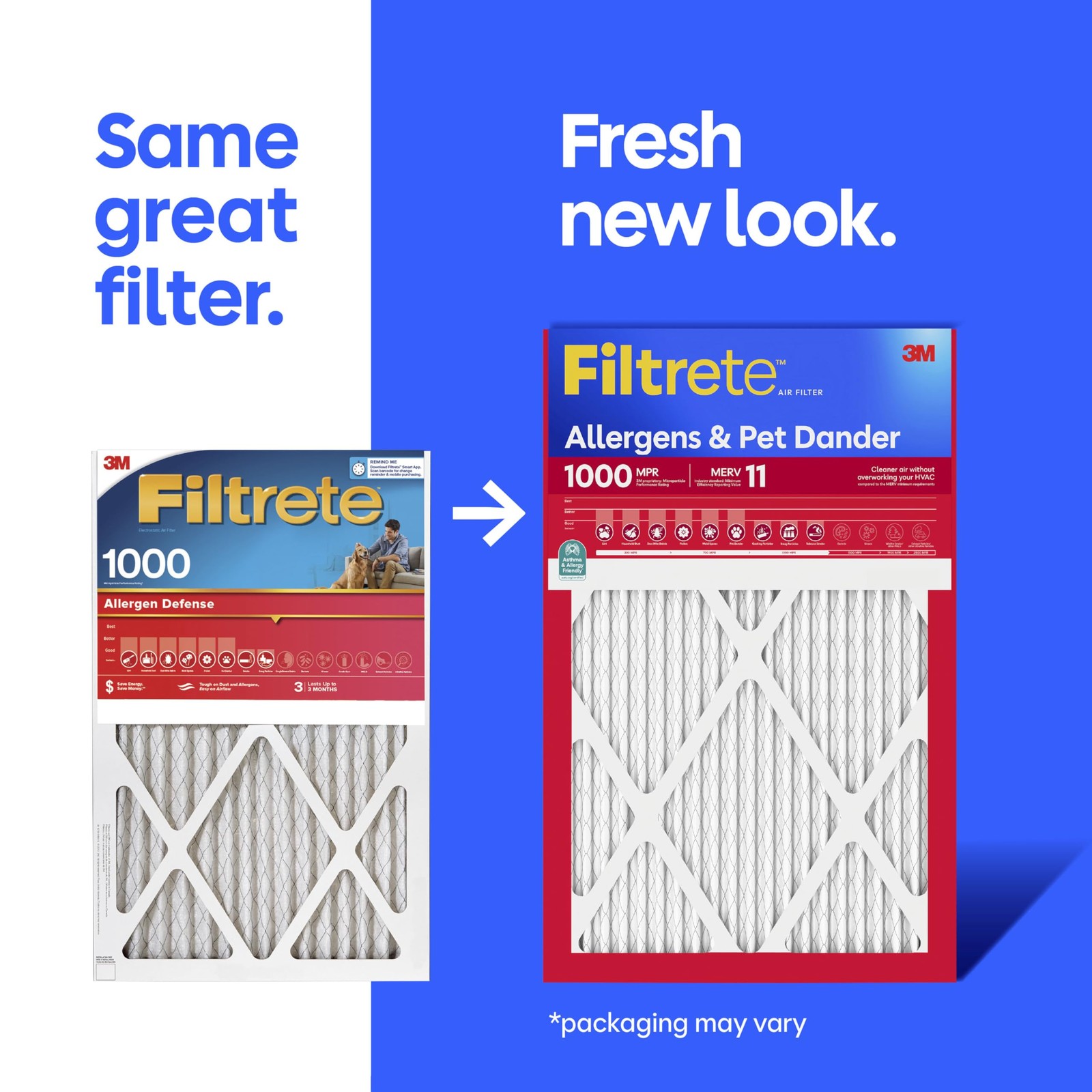 Filtrete 16x25x1 Air Filter, MERV 11, MPR 1000, Allergens 16x25x1,