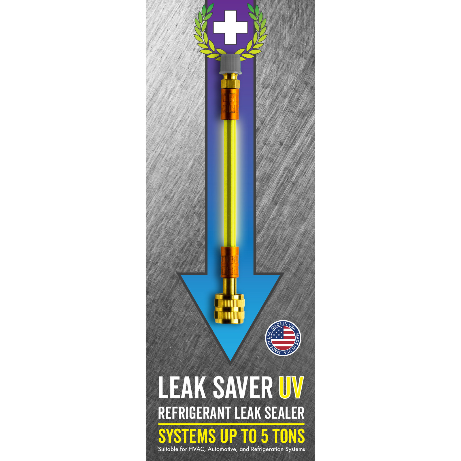 Leak Saver Direct Inject UV – 6 Pack – HVAC & Automotive Refrigerant Leak Sealer