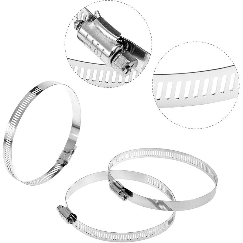 3 Way Duct Connector Adjustable Clamps Indoor Outdoor Ventilation Leak Proof New