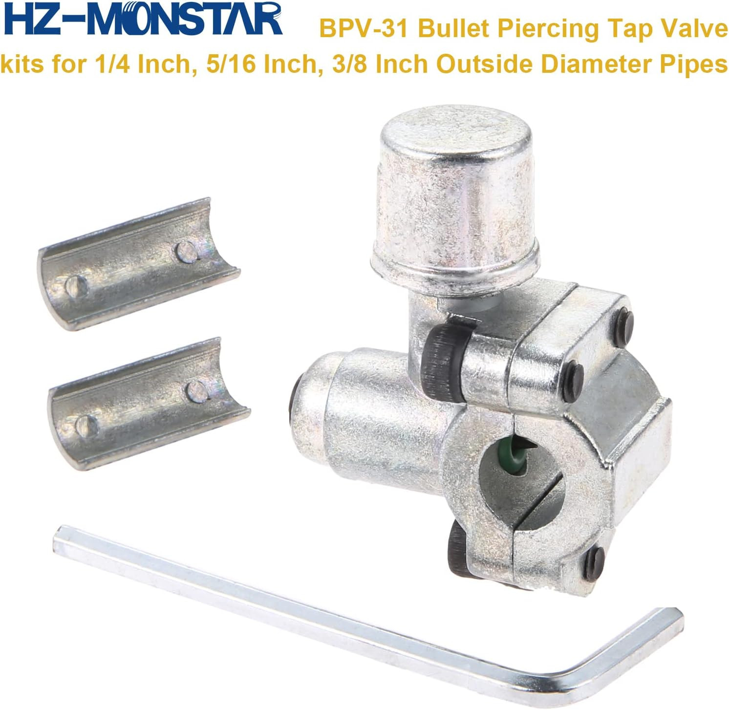 Piercing Valve Kit, 4 Packs BPV-31 Refrigerator Tap Valve, 5Pcs Access/Service V