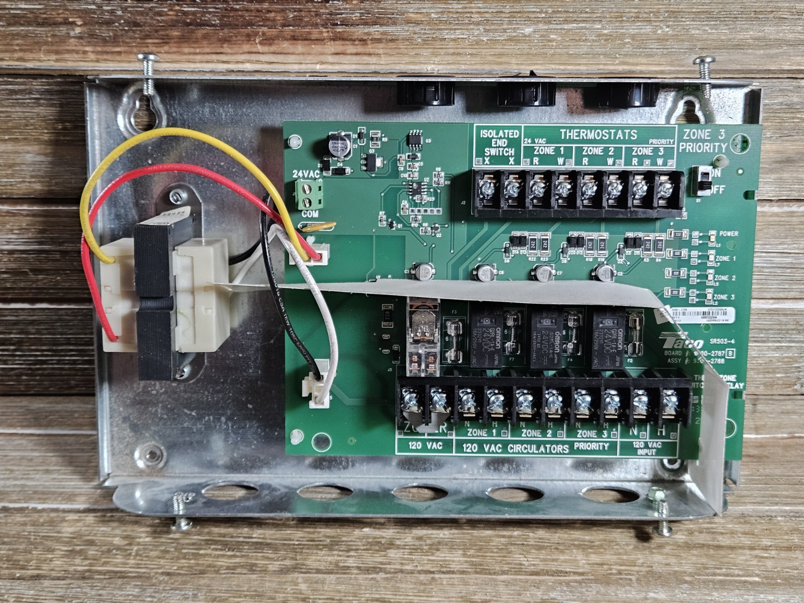 Taco SR503 Three Zone Switching Relay Circulator Boiler Control Board SR503-4