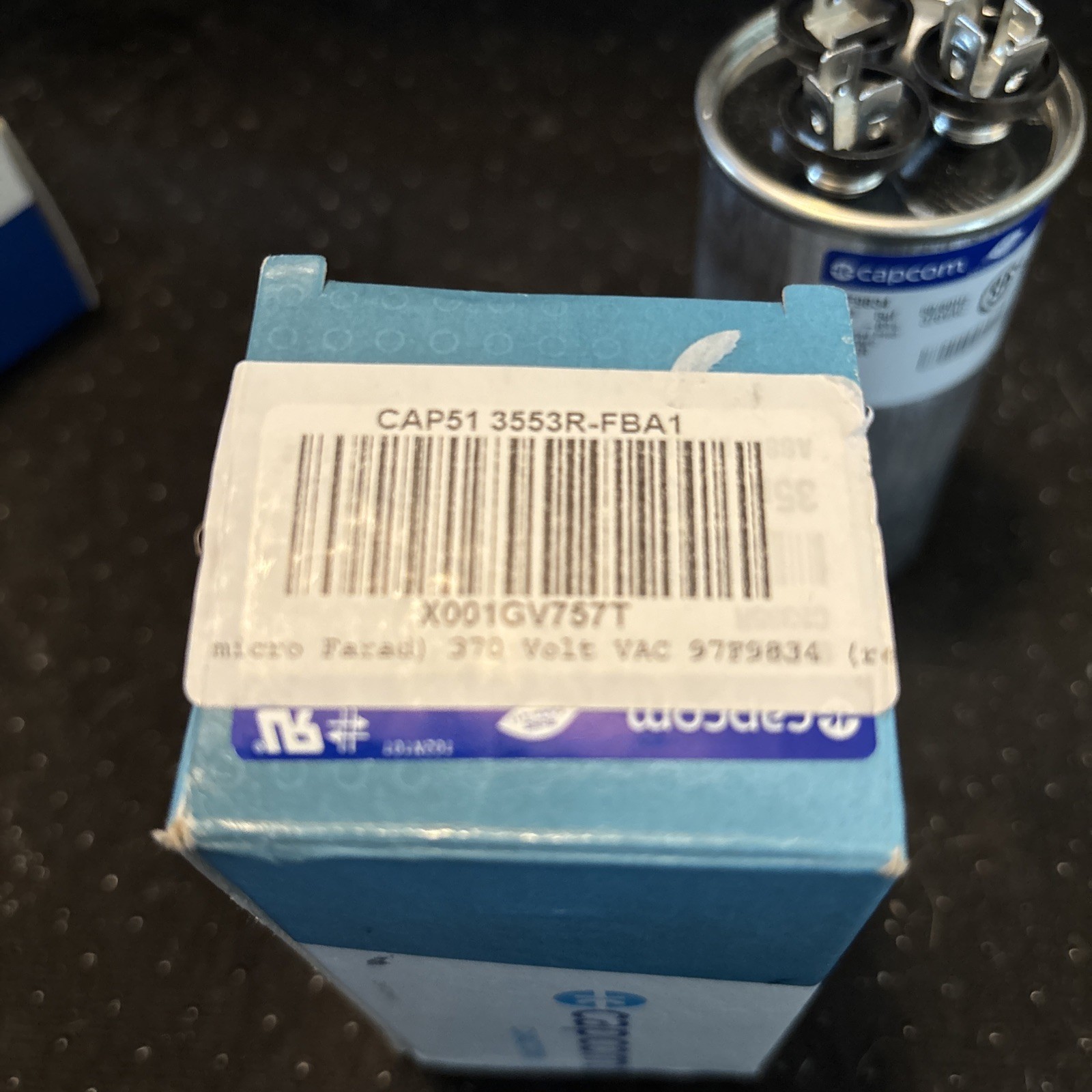 Genuine Genteq Capacitor Dual Round Run 35/5 uf MFD 370 Volt 97F9834 GE Z97F9834