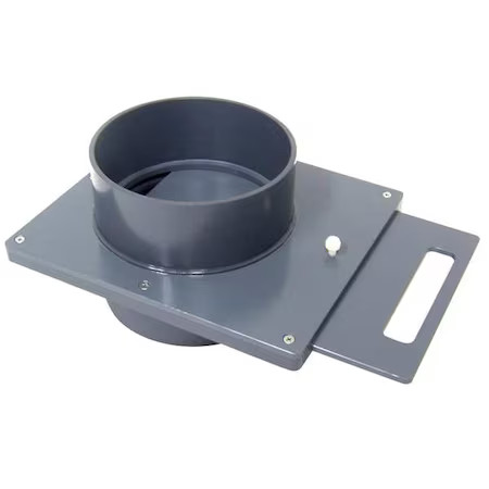 Plastic Supply Pvcb10 Manual Blastgate, Type I Pvc, 6 3/8 In L