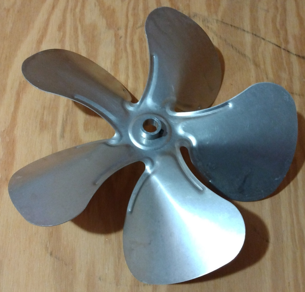 NOS Set of 4 Air Drive Propellers 12 inch Aluminum Clockwise 5 Blades [Free S&H]