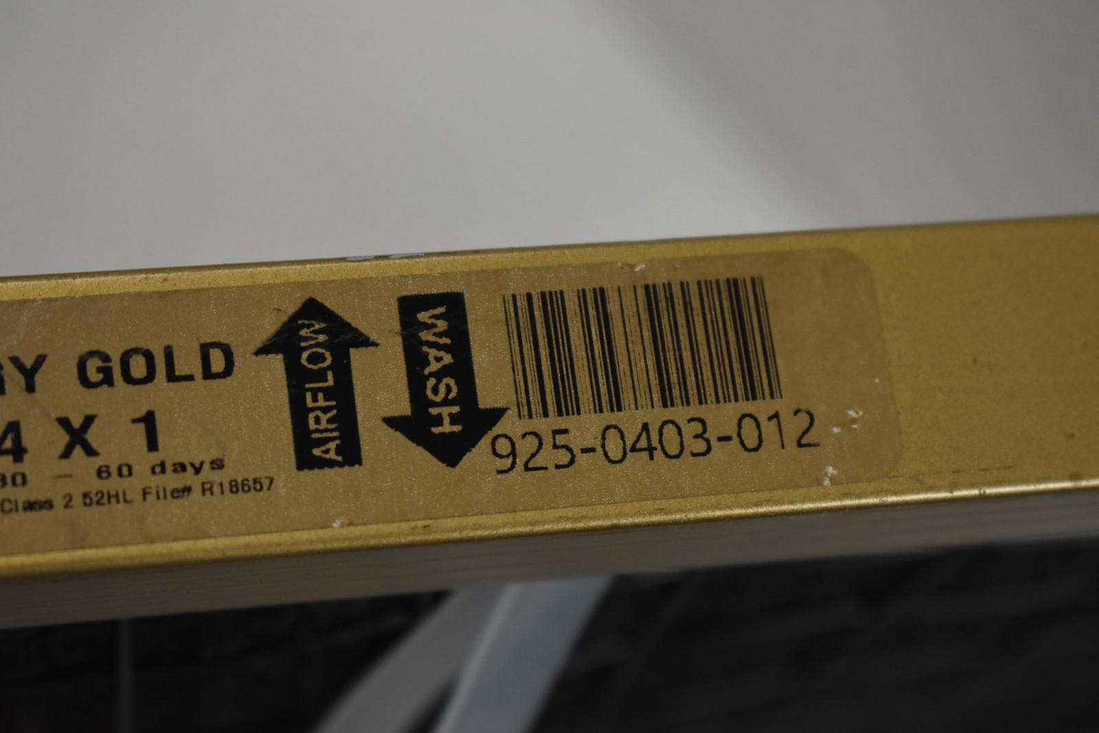 Allergy Gold 14x14x1 Washable Air Filter Dust Free LP UL Listed Reusable HVAC