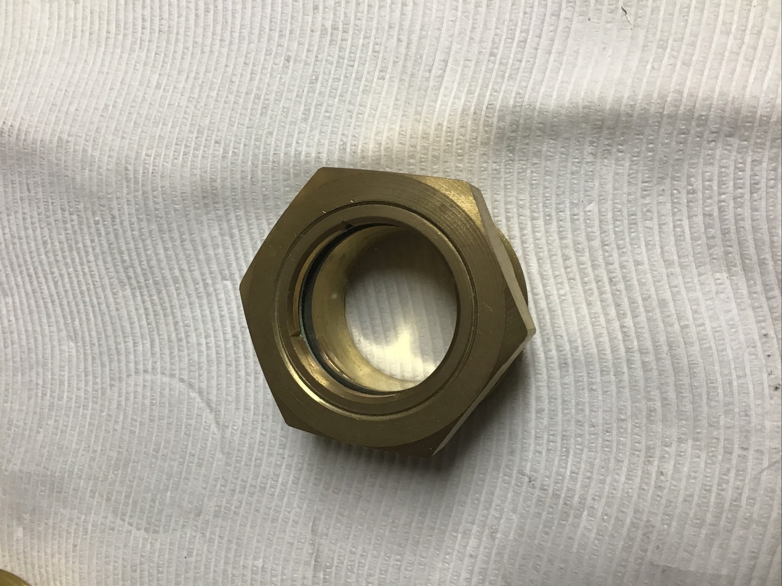 Eugene Ernst 2″ Brass Sight Glass Window -NOS