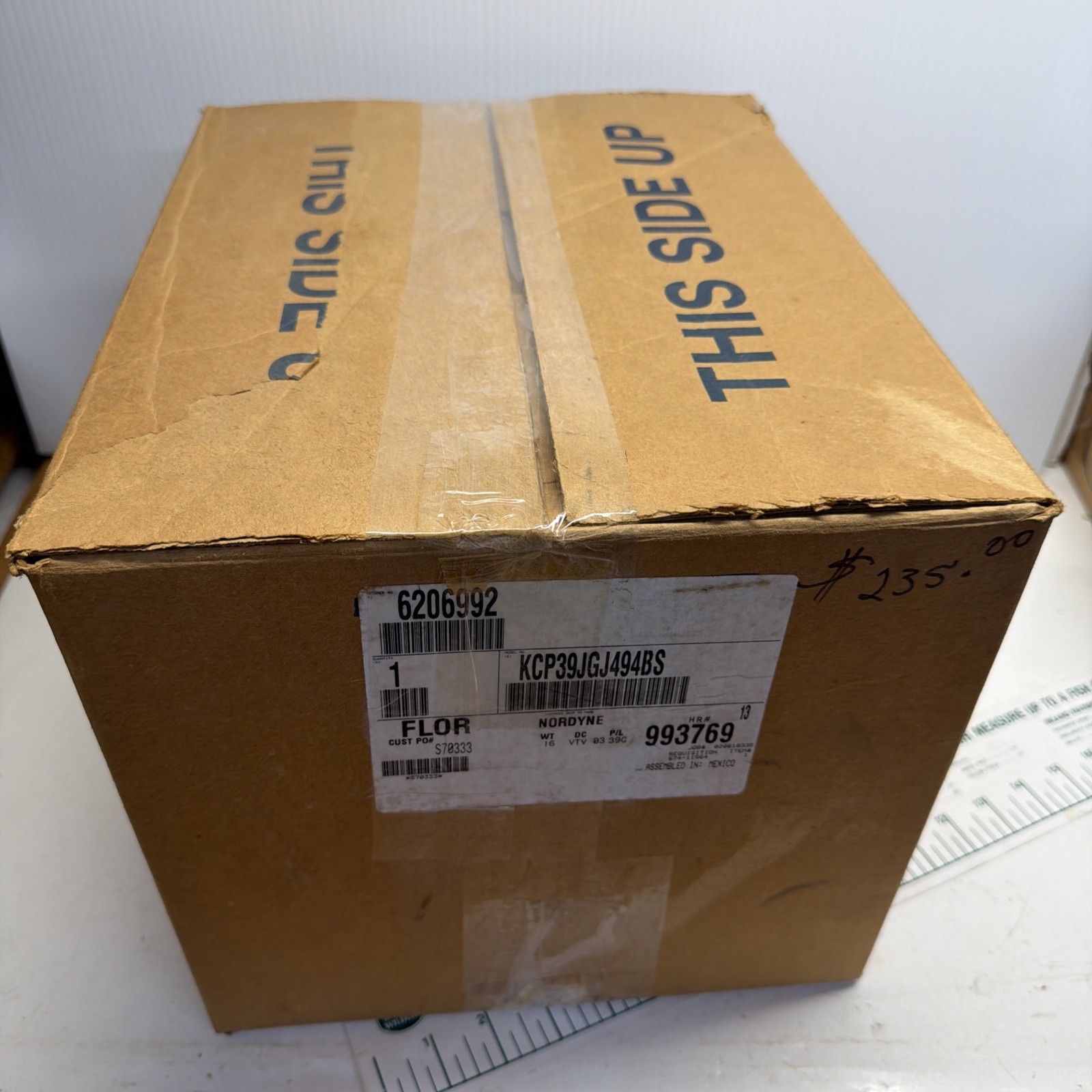 GE MOTORS 6206992 MOTOR KCP39JGJ494BSS 1/3 HP, 115 V, 6.00 A