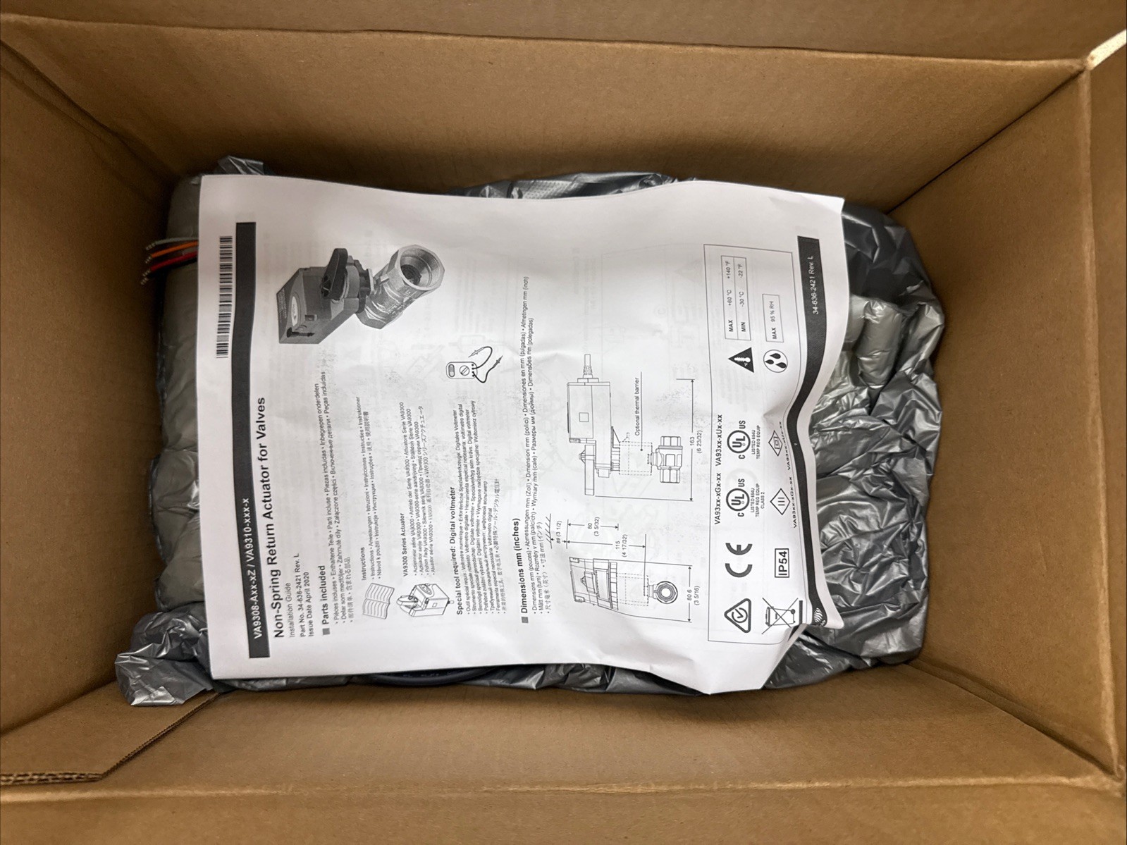 Johnson Controls VG1241FS+910HGA 2-Way 2″ Forged Brass Ball Valve, Cv 46.8