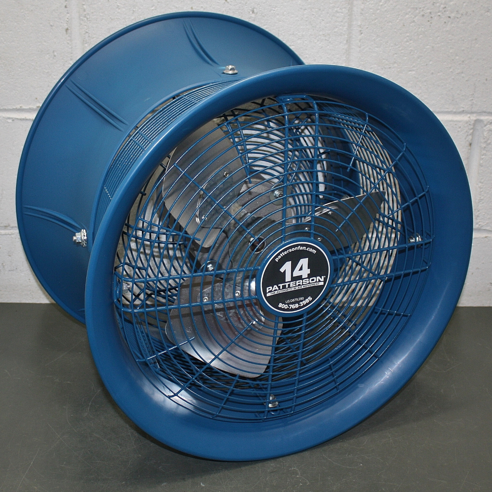 Patterson High-Velocity Industrial Fan H14C, 1/4 HP, 277V, 14″ Blade, Air Cannon