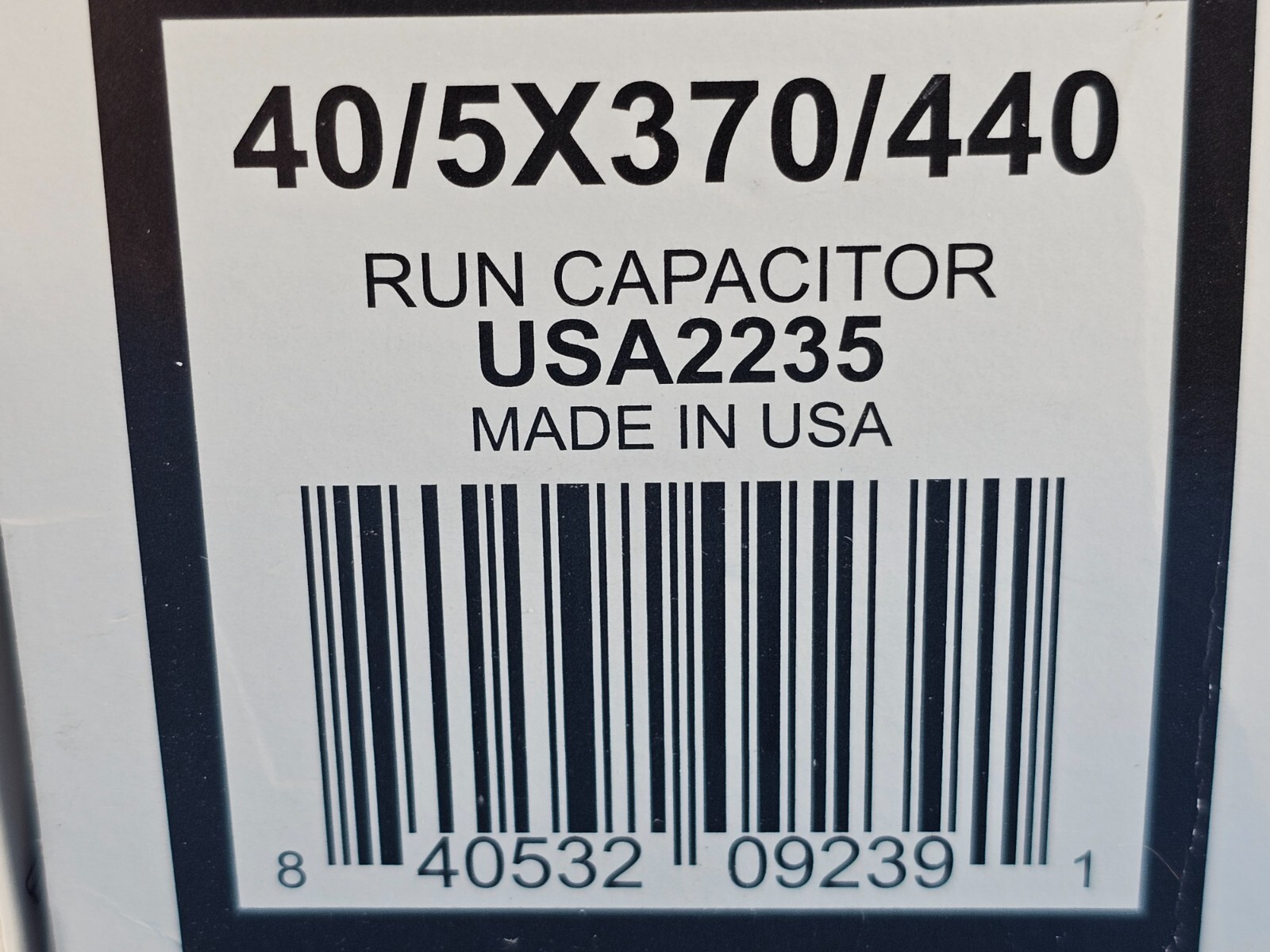 NEW AmRad USA2235 Run Capacitor, 40+5 OFMD x 370/440 VAC, CPT ( Lot of 4 )