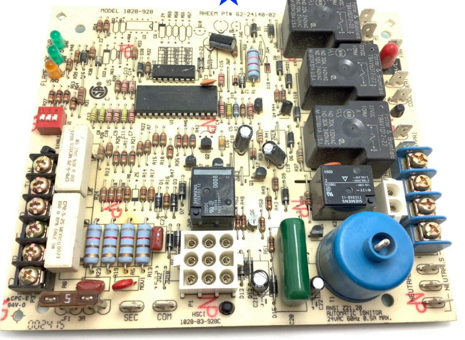 GUARANTEED WORKING TESTED 62-24140-02 Furnace Control 622414004 Board 1028-928