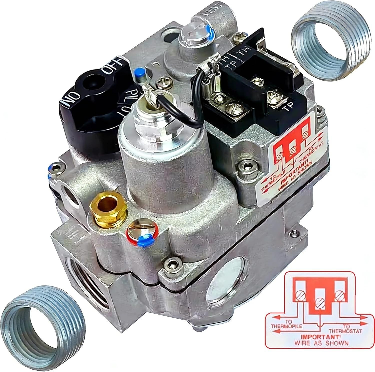 For Robertshaw 700-506 Combination Gas Valve For 250-750 Millivolt Systems New