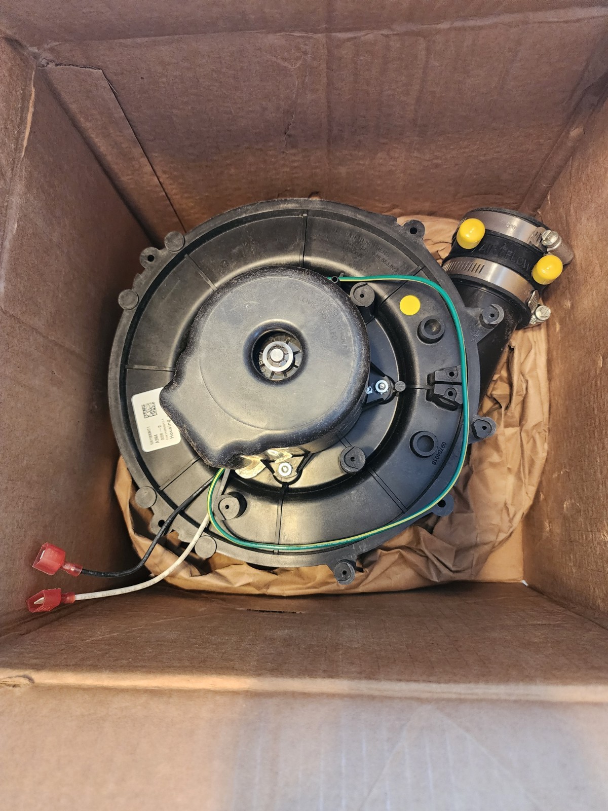 Fasco A984 Round Oem Blower, 3000 Rpm, 1 Phase, Direct, Plastic 1 Speed