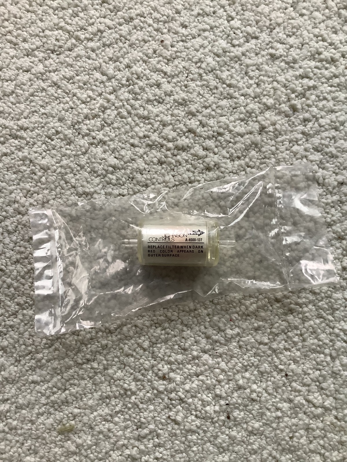 NEW JOHNSON CONTROLS A-4000-137 INLINE OIL REMOVAL FILTER FOR COMPRESSED AIR