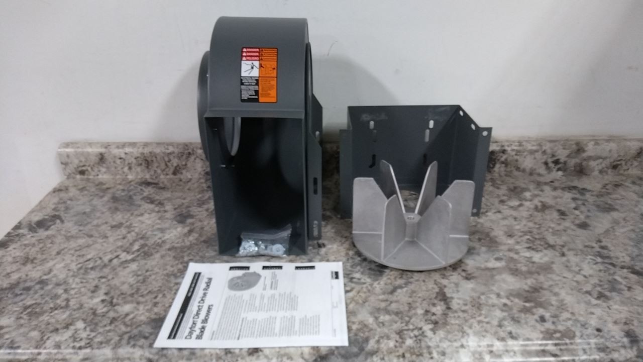 Dayton 2C863 9 In Wheel Diameter Blower w/out Motor