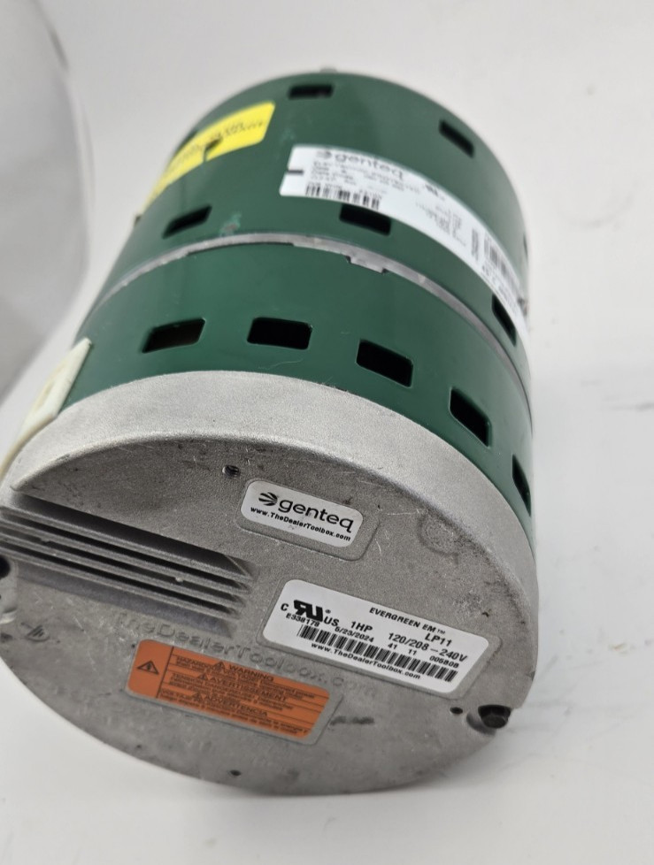 Evergreen EM 1HP Blower Motor 5SEA39MLP8021 208-230V 1050 RPM CCWLE