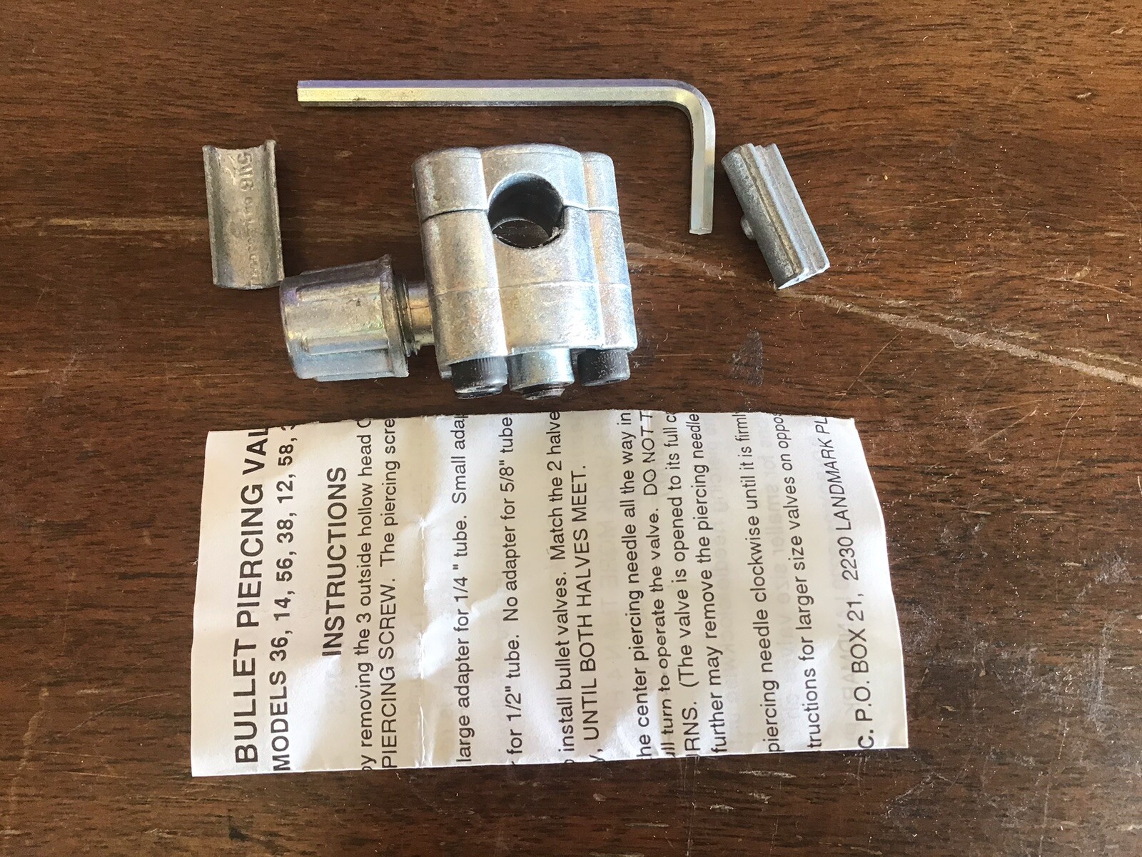 Bullet Piercing Valve BPV-31 Sealed Unit Parts