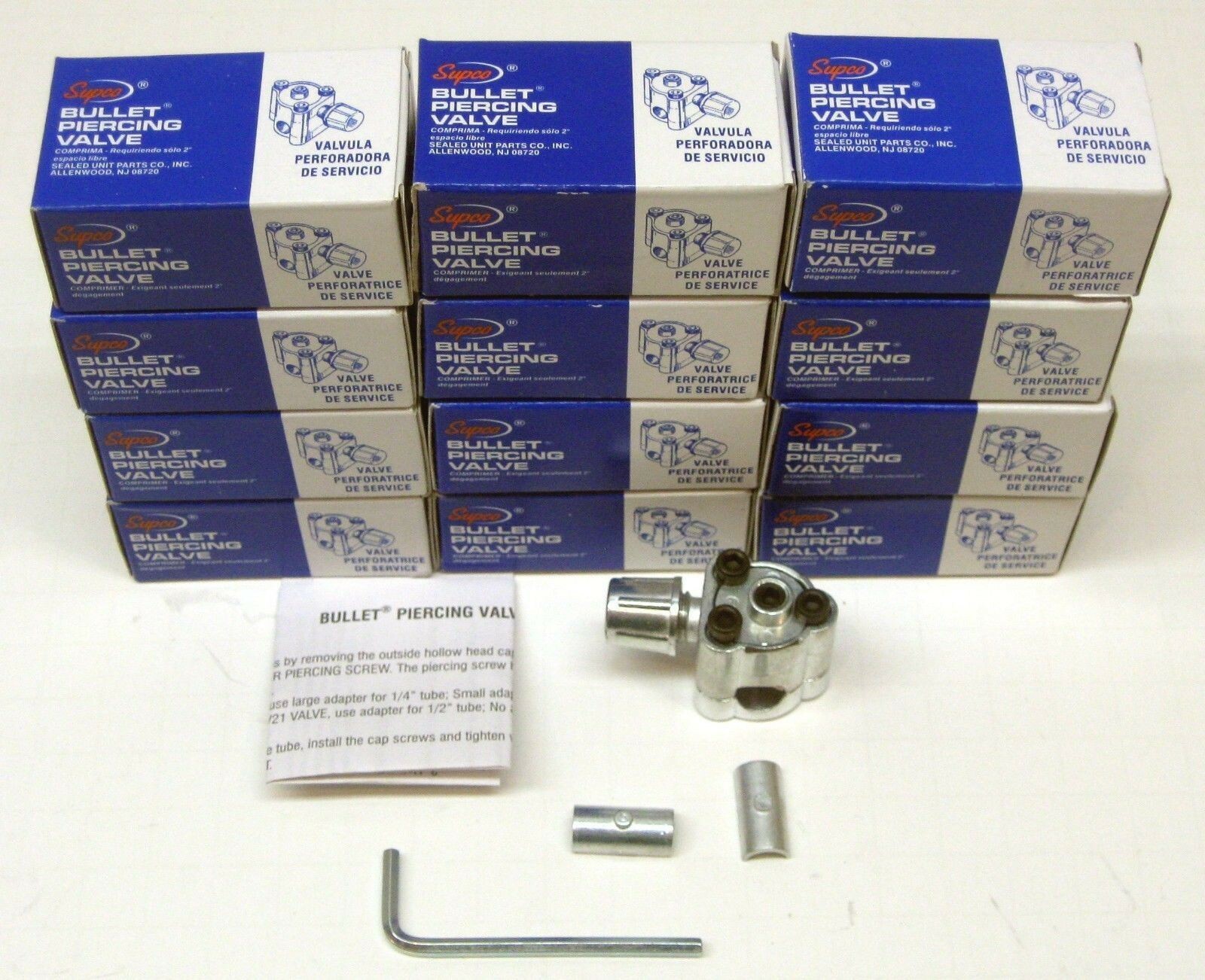 SUPCO Bullet Piercing Valve, 12 Pack of BPV31, 1/4″, 5/16″, 3/8″ Tubing