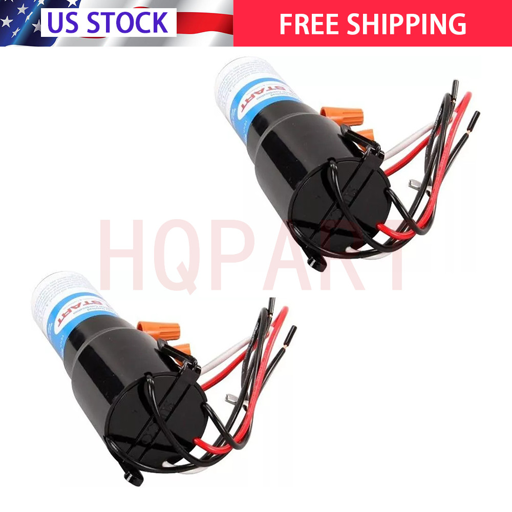 RCO210 2Pcs 3 in 1 Relay Hard Start Capacitor Kits For Refrigerator 1/2HP 115VAC