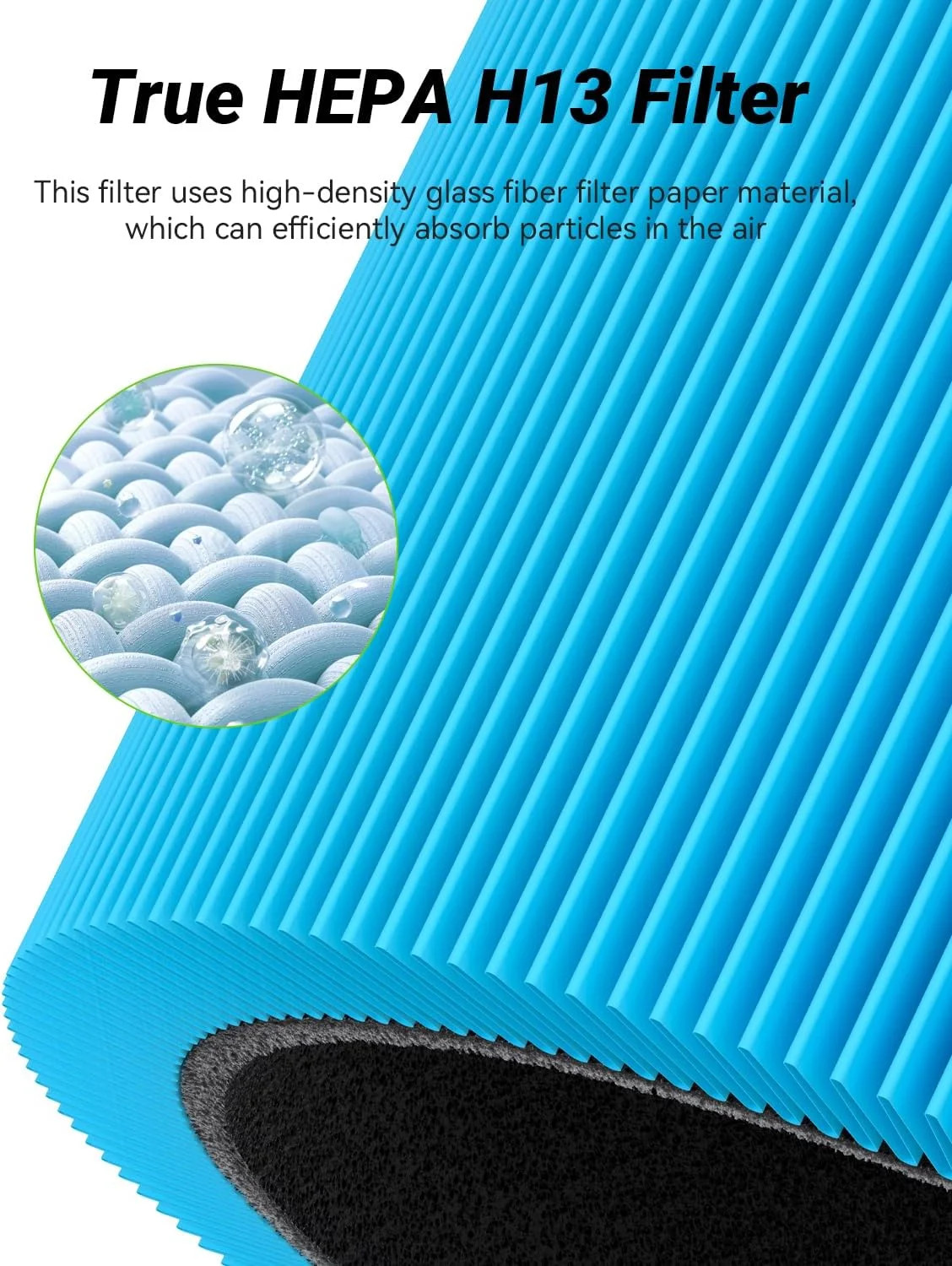 2 Pack Blue Pure 411 AllergenBlock Filter Compatible with Blue Pure 411, 411+, 4