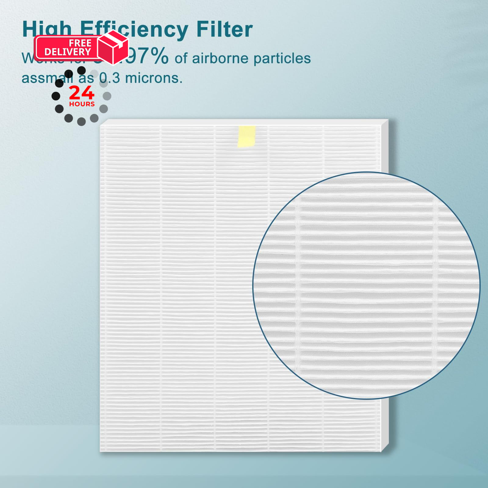 4-Pack Replacement Filter S for Winix C545 Air Purifier, 4 Filters, White