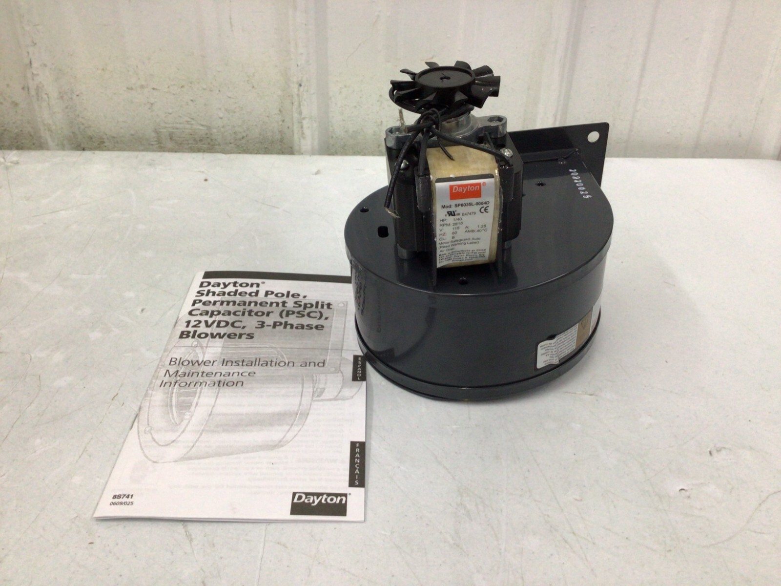 Dayton – 1Tdp2 Rectangular Oem Blower, 2836 Rpm, 1 Phase, Direct Drive, Steel 1