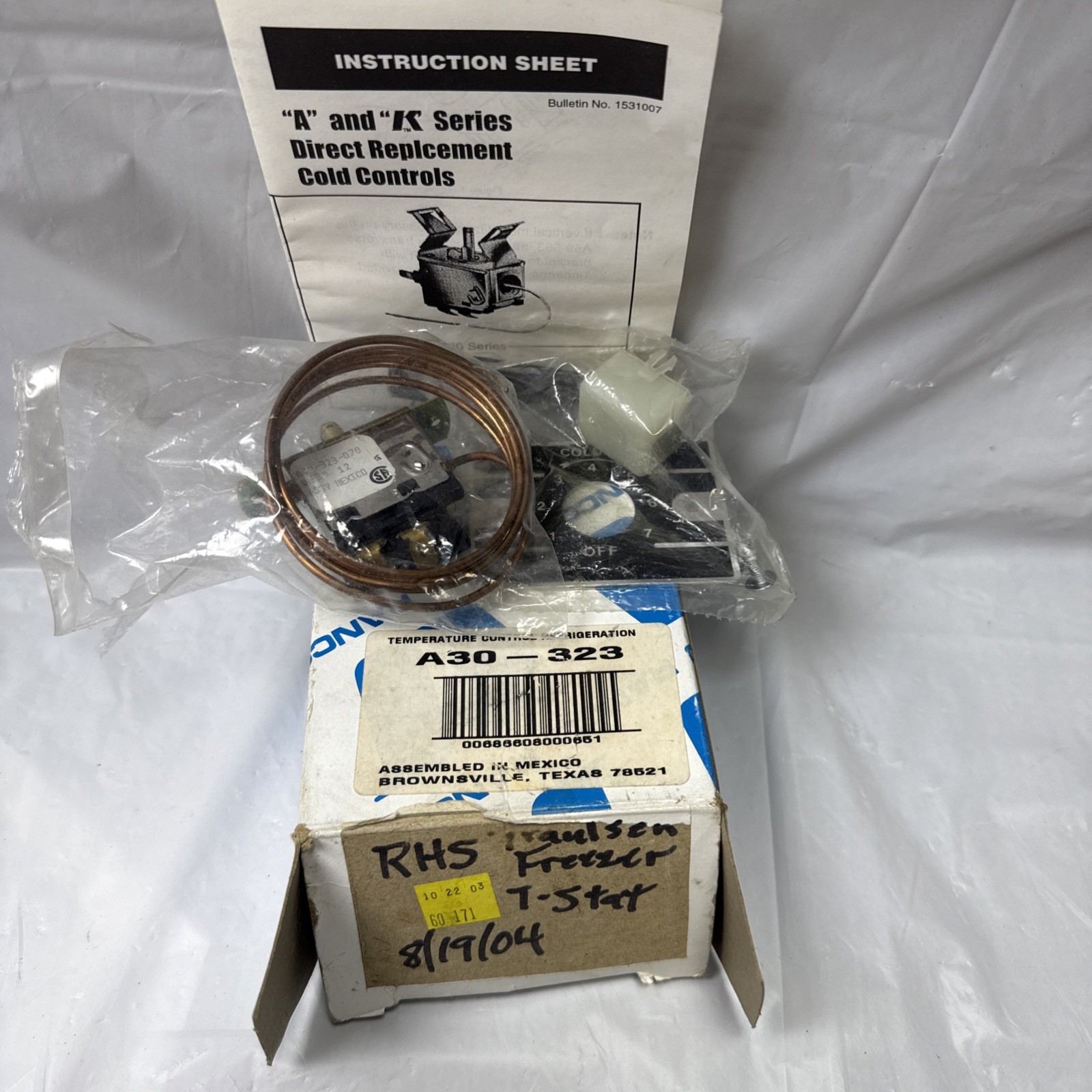 Ranco A30-323-070 A30-323 Commercial Freezer Cold Control Thermostat NOS