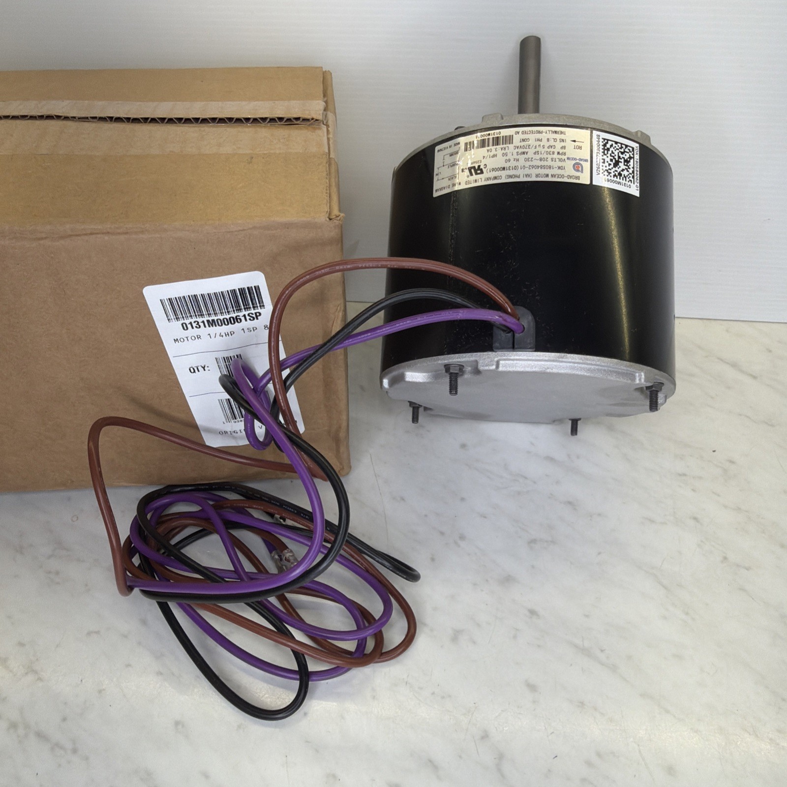 0131M00061SP 1/4HP 1 Speed Condenser Fan Motor For Goodman Amana 208/230V