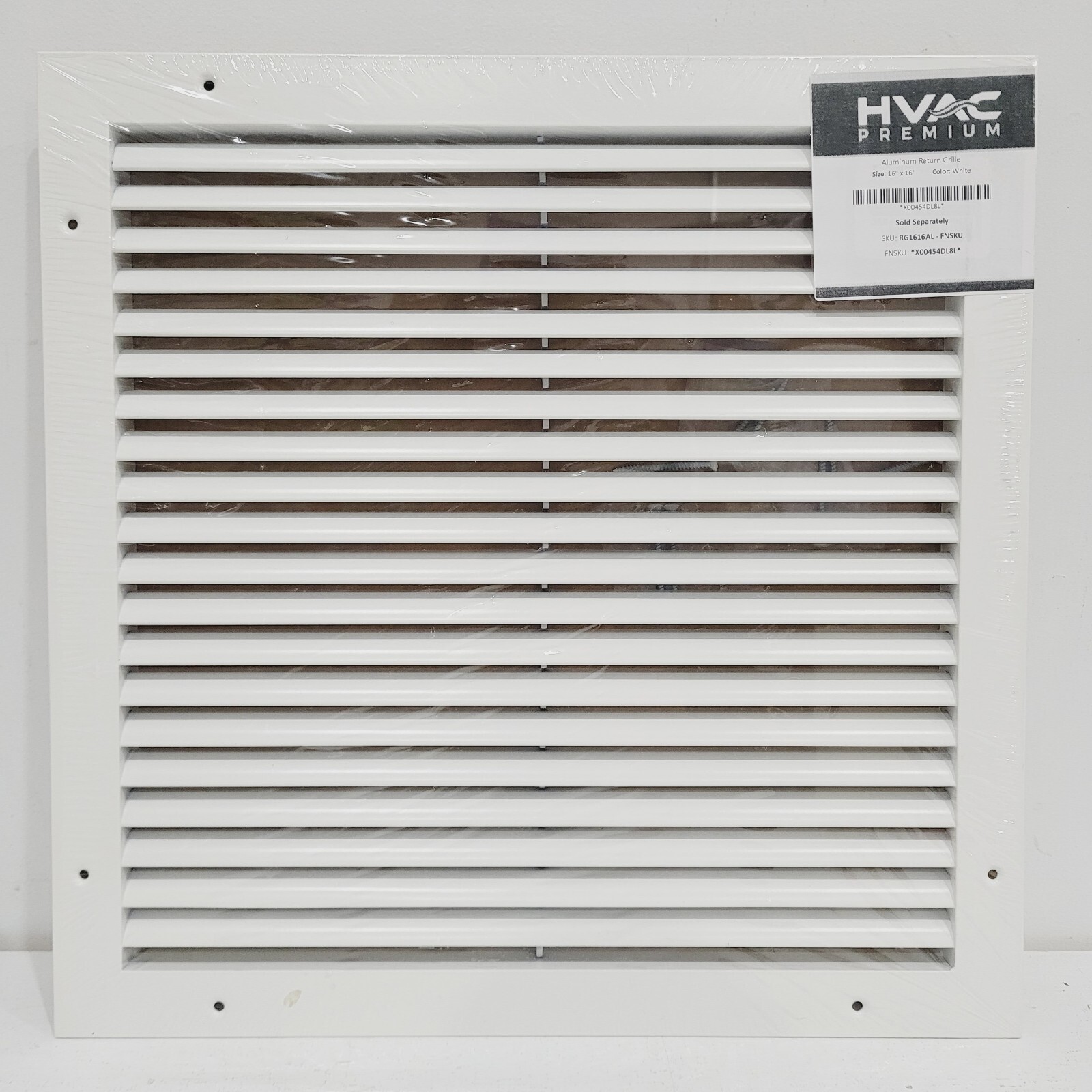 HVAC Premium 16” X 16″ Aluminum Return Grille Easy Air Flow Linear Bar Grilles