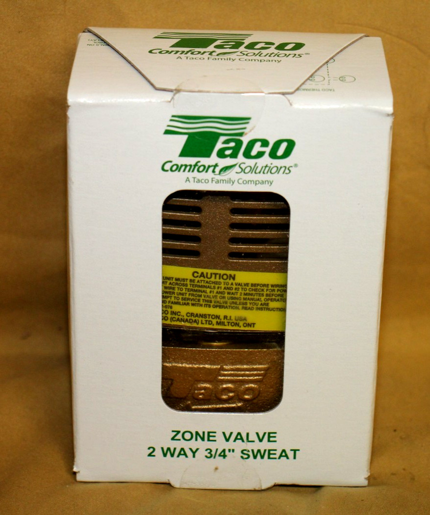 TACO 571-2 2-WAY ZONE VALVE 3/4″ SWEAT