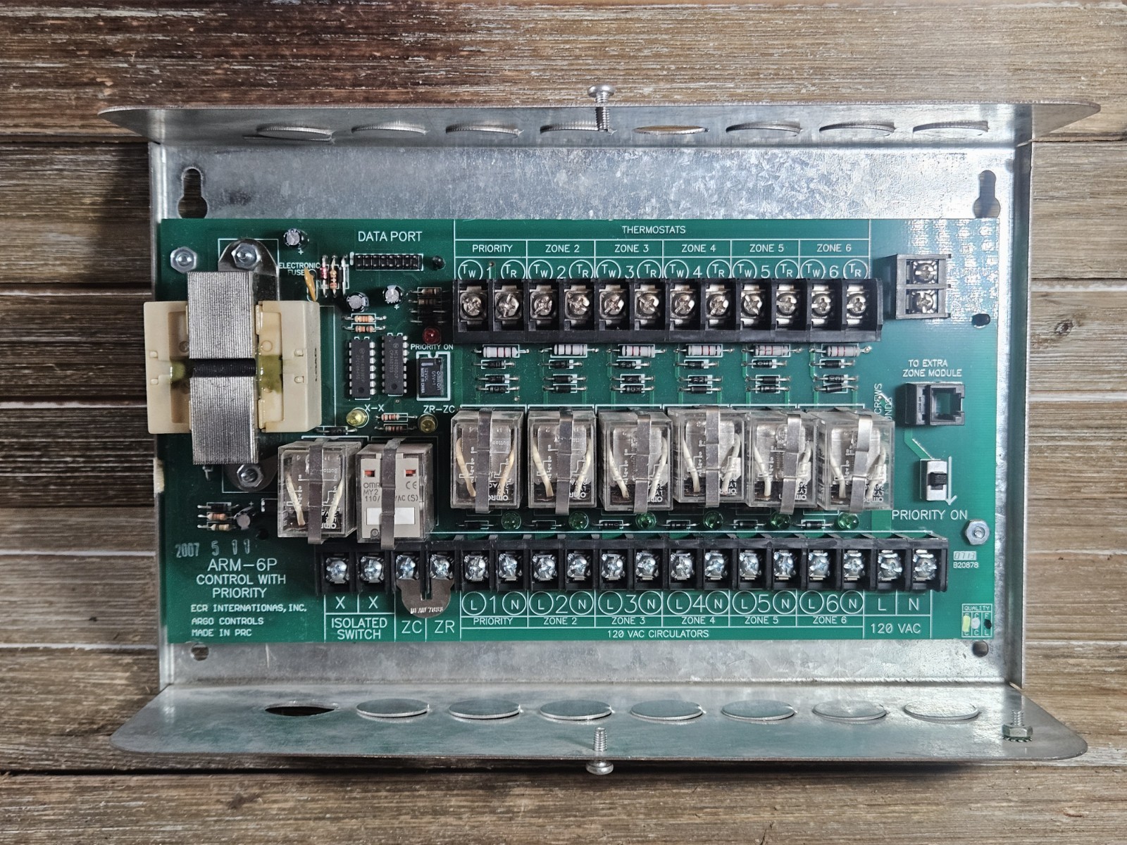 Argo ARM-6P 6 Zone Expandable Switching Relay – Zone Relay Board Similar SR506-5