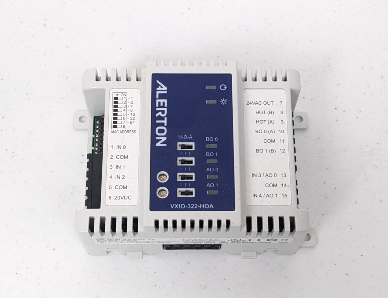 Alerton VXIO-322-HOA BACnet Programmable I/O Expansion Module