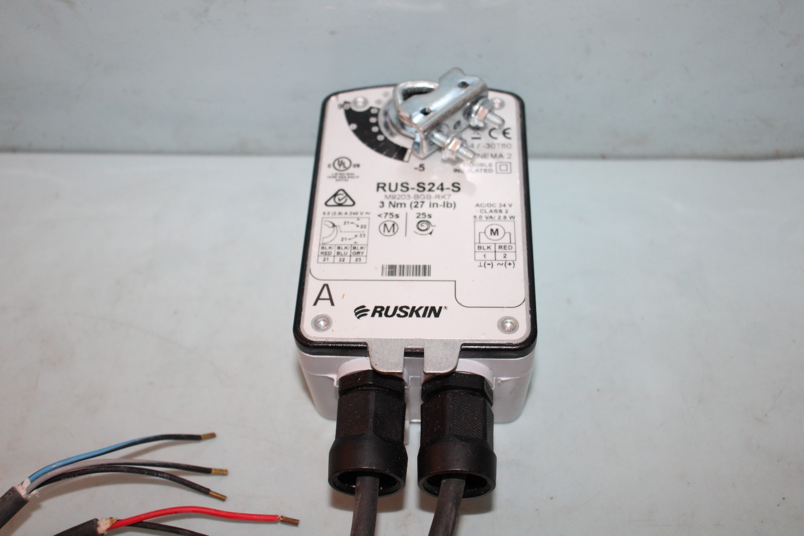 Ruskin RUS-S24-S M9203-BGB-RK7 Control Damper Actuator 3Nm 27in-lb “NEW”