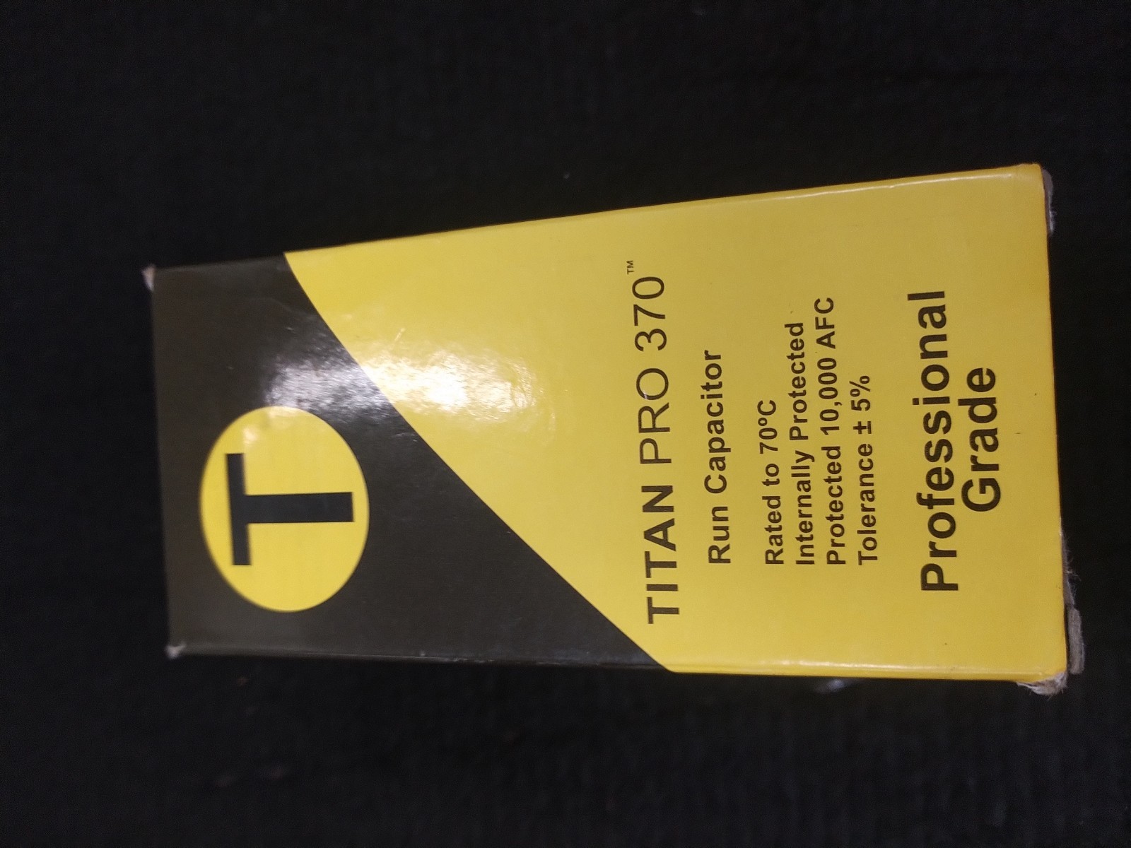 Titan Pro TRCD455 HVAC Round Dual Run Capacitor. 45+5 370 VAC A/C PACKARD