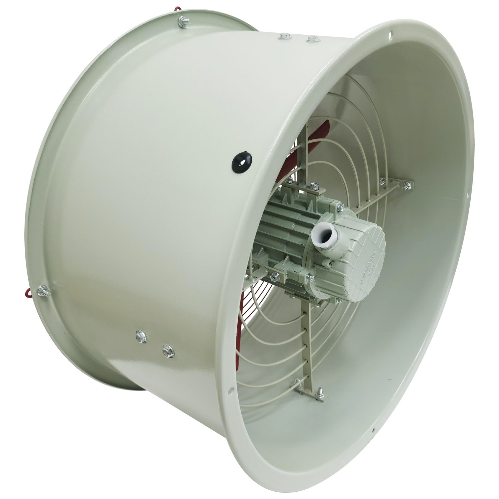 110V 19in Explosion Proof Exhaust Fan 550W Cylinder Pipe Fan Wall Mount Ventilat