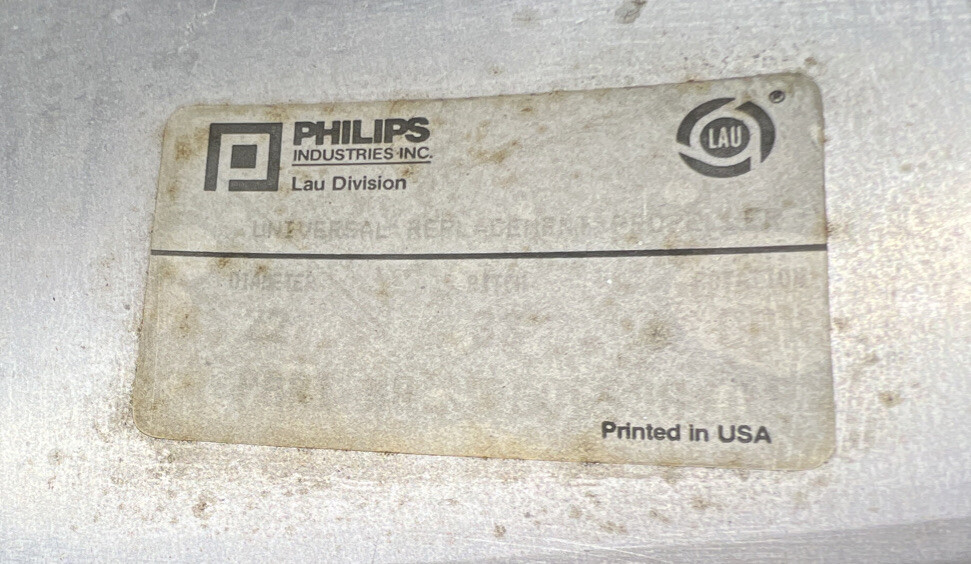 Nos Surplus PHILIPS REPLACEMENT PROPELLER FAN BLADE 22 inch 33 PITCH 4 Blades