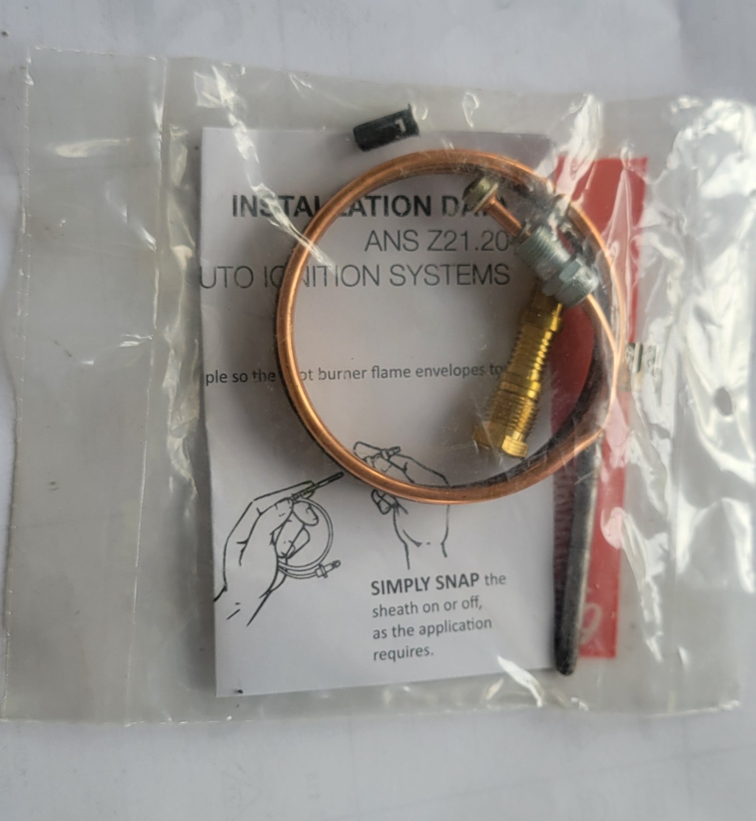 Robertshaw 1980-036, 36 in. Universal Snap Fit Thermocouple