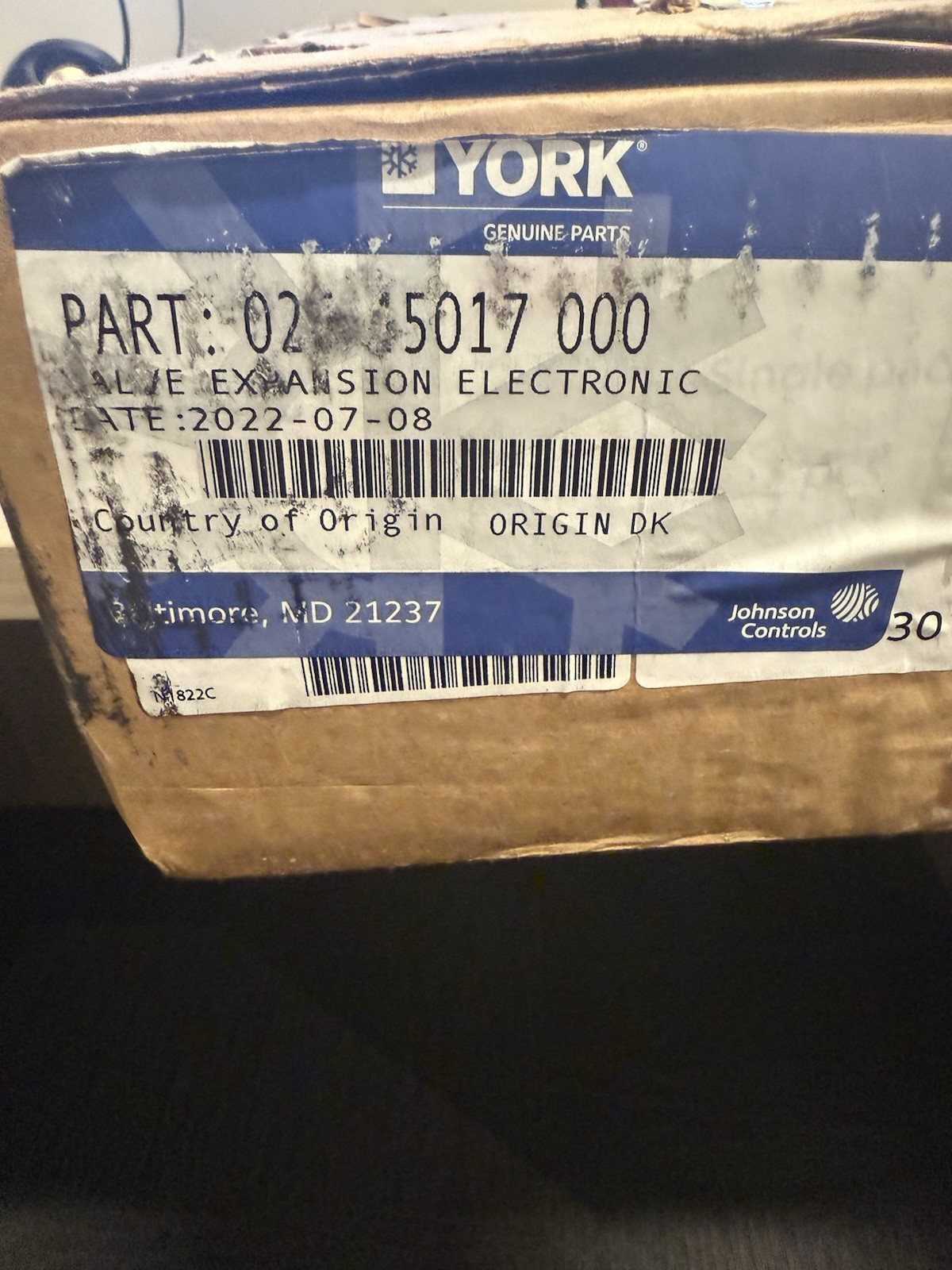 York Electronic Expansion Valve 02545017000