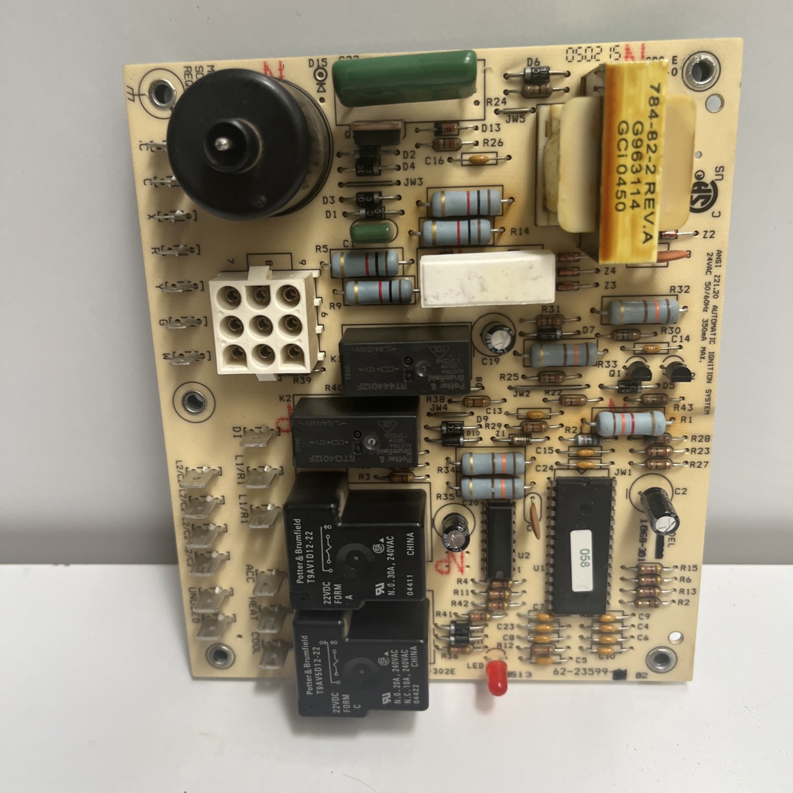 RHEEM RUDD FURNACE CONTROL CIRCUIT BOARD 62-23599-02 Utec 1068-301 OEM