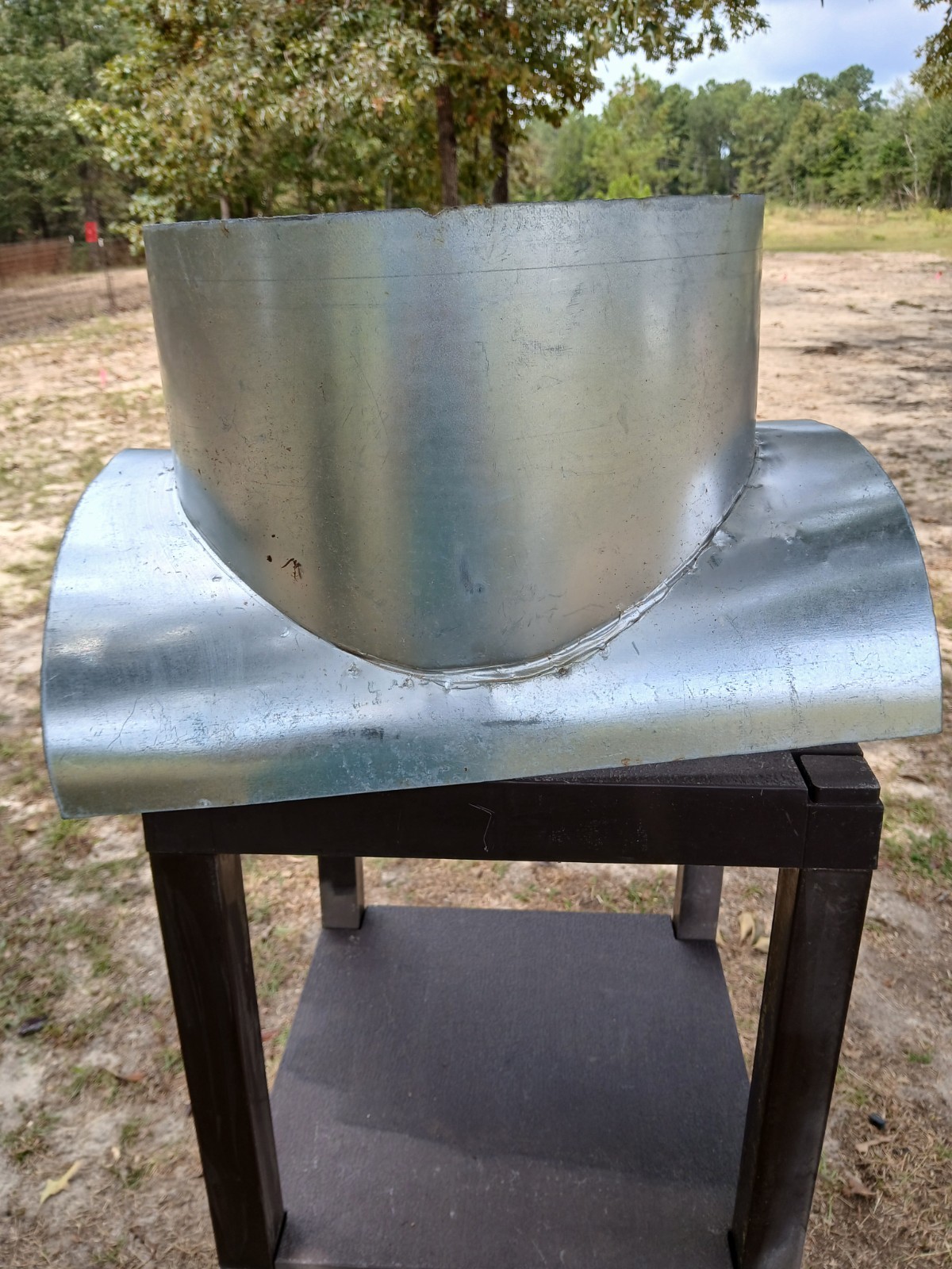 HVAC 14 Inch Diameter Duct Fitting Saddle Tee Galvanized Steel