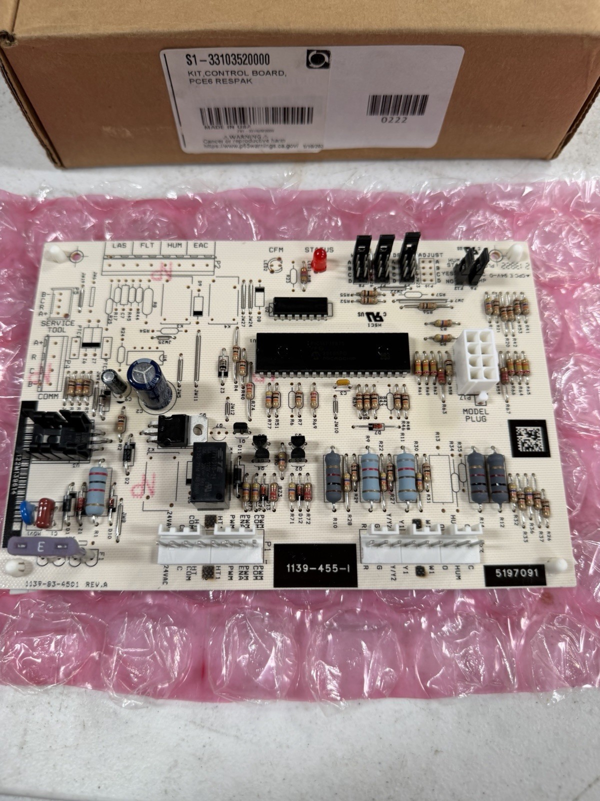 Service First Control Board Kit PCE6 RESPAK S1-33103520000 New